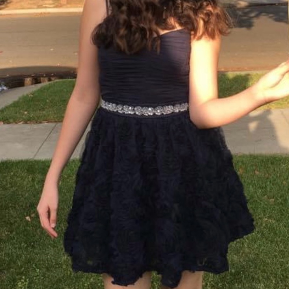 Navy prom dress